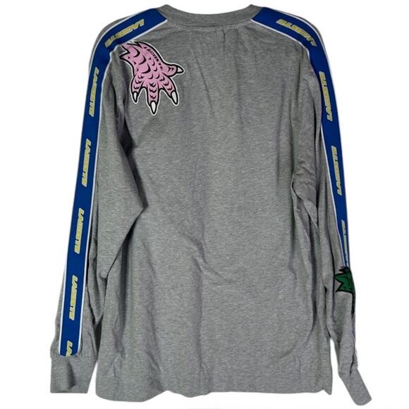 Lacoste Relaxed Fit Holiday Long Sleeve T-Shirt whimsical graphics design XL - Picture 6 of 8